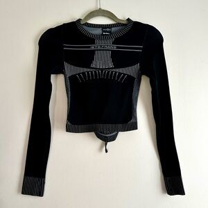 Iets Frans Black Long Sleeve Seamless Tee